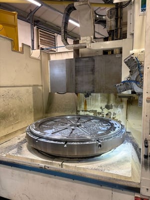 84" Webster & Bennett #72E-R, CNC Vertical Boring Mill, 72" table diameter, 59" max. machining height, 50" X - Image 5