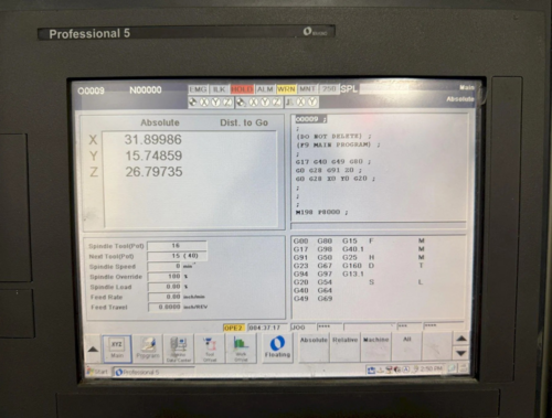 Makino #F9, CNC Vertical Machining Center, 72.8" x 31.5" table, 63" X, 31.5" Y, 25.6" Z, 40 HP, 20000 RPM, 48 - Image 6