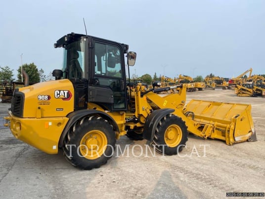Cat 908, Compact Wheel Loader, 1139 hours, S/N: MZ800185, 2022 - Image 3