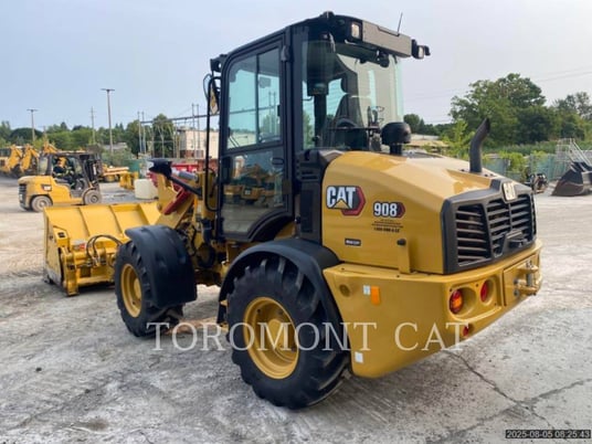Cat 908, Compact Wheel Loader, 1139 hours, S/N: MZ800185, 2022 - Image 4