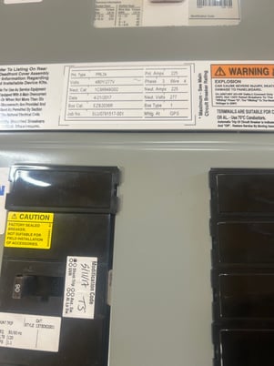 Eaton, indoor panel, 277/480 Volts, 3-phase, 4 wire - Image 2
