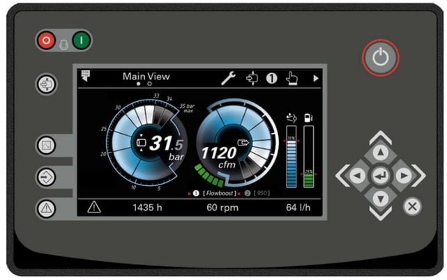 1811 cfm, 100 psi, Atlas Copco #XAS-1800-CD, Air Compressor, 6-Cylinder Diesel Engine - Image 3