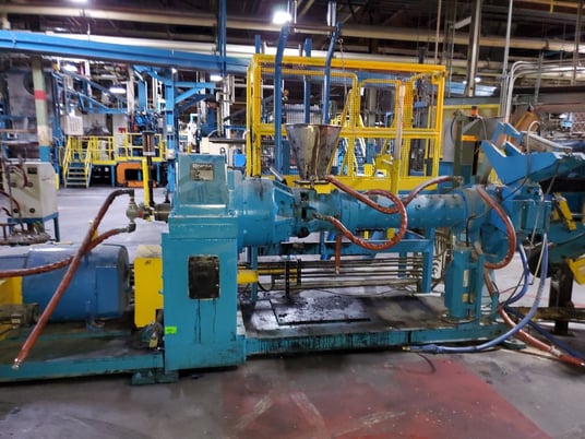 6" NFM, Pin Barrel Rubber Extruder, 14:1 L/D, 250 HP GE motor, 1150 RPM, 41.46:1 Gearbox ratio, 500 VDC, 2016 - Image 4