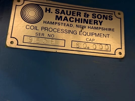 60000 lb. Sauer #9505, coil transfer car, cable reel, pendant Control - Image 3