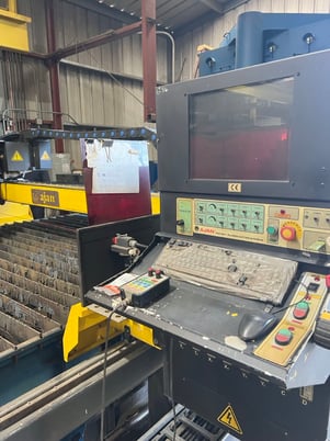 Ajan, Plasma-oxy Cutting Table, 8' x 20', 2 torch, #PP 260A Power Source, 5 Axis, 2016 - Image 7