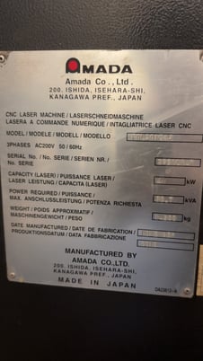 Amada #FOL3015AJ, fiber laser cutting system, 4000 watt, AJ-4000 engine, ASLUL 300 FOL-AJ automatic load / - Image 8