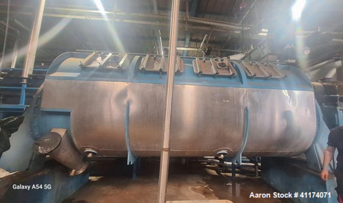 Haarslev #HCD-60, Coil Disc Dryer, 7.5 ton, 645 sq.ft., 30 HP, Heating Surface, Stainless Steel, legs, 2018 - Image 3