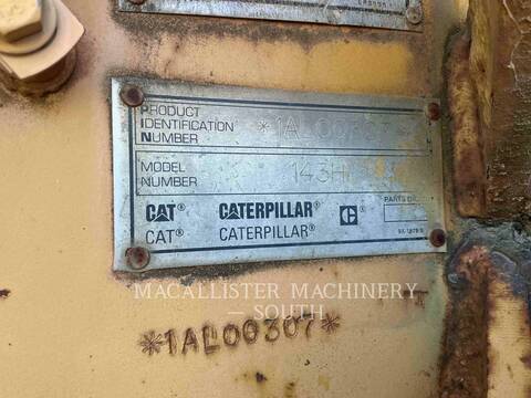 Caterpillar 143H, Motor Grader, 13529 hours, S/N: 1AL00307, 1997 - Image 6