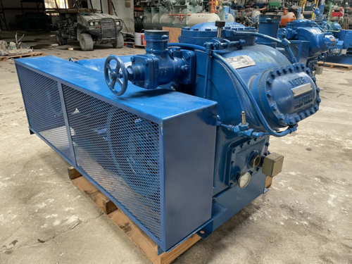 100 HP Vilter #456XL, 6-cylinder belt type reciprocating compressor, 230/460 V., Fr.404T - Image 2