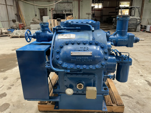 100 HP Vilter #456XL, 6-cylinder belt type reciprocating compressor, 230/460 V., Fr.404T - Image 3