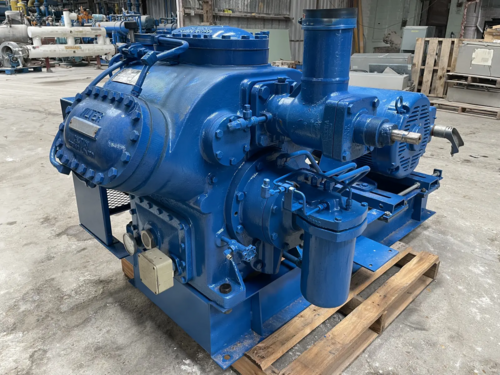 100 HP Vilter #456XL, 6-cylinder belt type reciprocating compressor, 230/460 V., Fr.404T - Image 4
