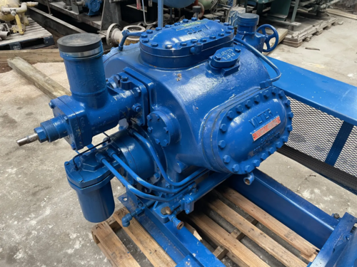 100 HP Vilter #456XL, 6-cylinder belt type reciprocating compressor, 230/460 V., Fr.404T - Image 9