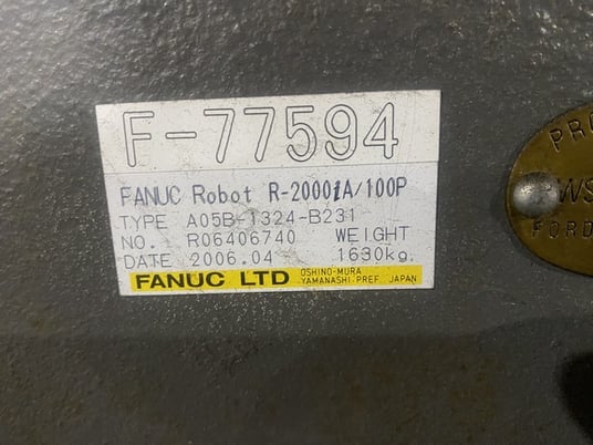 Fanuc, R-2000iA/100P, robot arm, parts only - Image 8