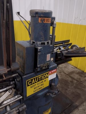 1600 lb. CWP #2RDM, motorized double end coil reel uncoiler, 18" width, 48" outside dimensions - Image 5