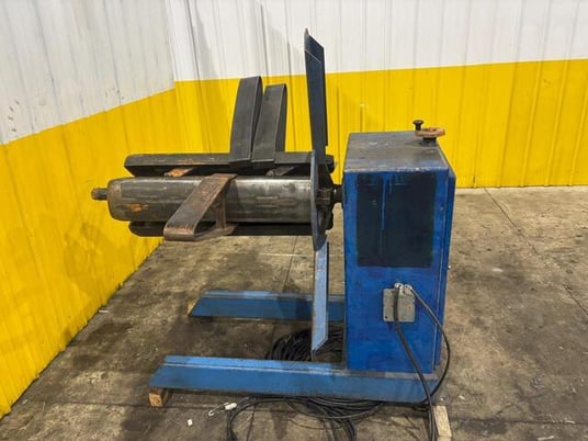 2500 lb. Littell #60, motorized uncoiler coil reel, 1 HP, air clutch - Image 3