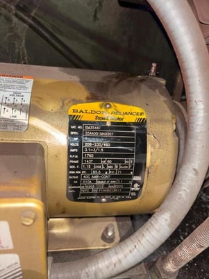 2500 lb. Littell #60, motorized uncoiler coil reel, 1 HP, air clutch - Image 7