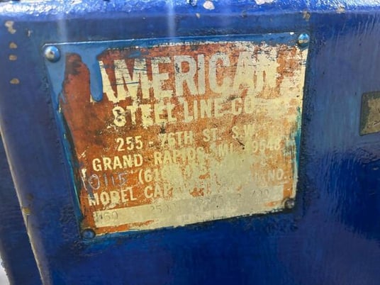 2500 lb. Littell #60, motorized uncoiler coil reel, 1 HP, air clutch - Image 8