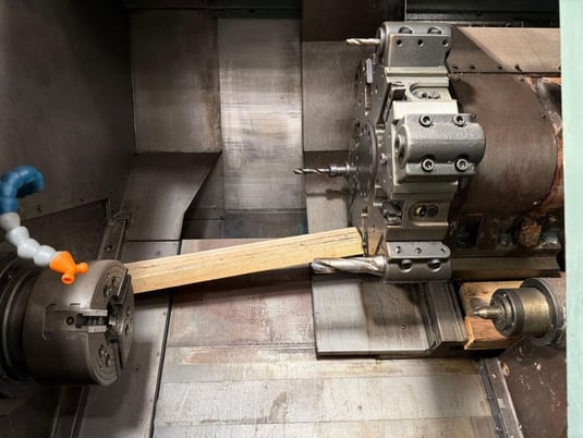 Mori Seiki #SL-3, CNC lathe, Fanuc Control, 22.4" swing, 8" chuck, 2" bar, 12 turret stations, 20 HP - Image 3