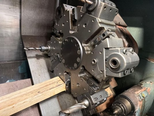 Mori Seiki #SL-3, CNC lathe, Fanuc Control, 22.4" swing, 8" chuck, 2" bar, 12 turret stations, 20 HP - Image 5