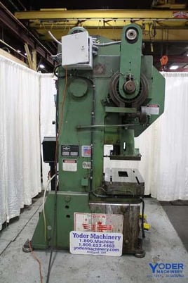 45 Ton, Federal, OBI press, 3" stroke, 11.5" Shut Height, 120 SPM, air clutch & brake, 1992, #63515 - Image 3