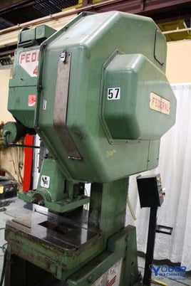 45 Ton, Federal, OBI press, 3" stroke, 11.5" Shut Height, 120 SPM, air clutch & brake, 1992, #63515 - Image 5