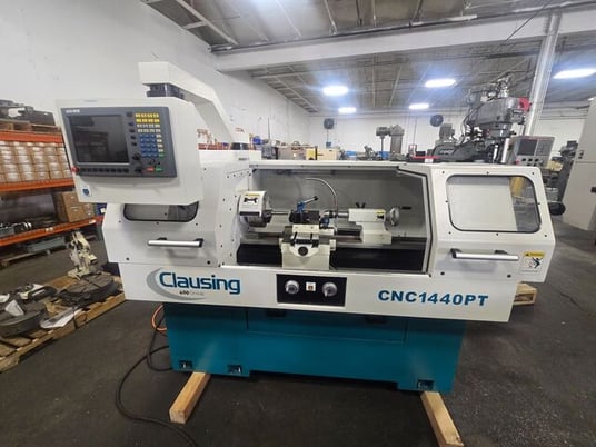 Clausing #CNC1440PT, cnc lathe, 14" swing, 6.7" swing over cross slide, 40" centers, 1.5" bore, 2000 RPM, 5 - Image 1