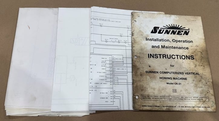 Sunnen #CK-21, 12" stroke, 3/4"-8" dia., 4 HP, automatic feed, 1500 lb part capacity, 1998, retrofit 2007 - Image 10