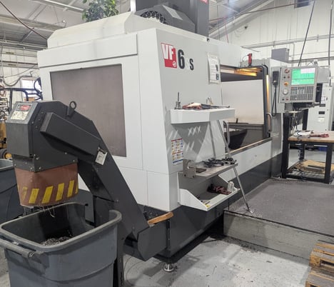 Haas #VF-6SS, CNC vertical machining center, 64" X, 32" Y, 30" Z, 12000 RPM, 24 side mount tool changer - Image 1