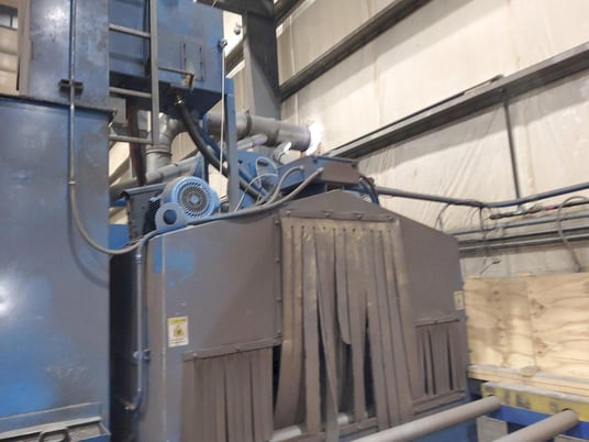 Pangborn #ES-1821, Wheel Blast Shot Blasting Machine, 72" x 18" Plate, Abrasive Reclaim System, Farr GS-8 - Image 2