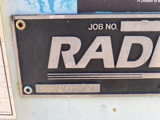 Rader #20x20ESW, Rotary Airlock, 5 HP Baldor Motor, TXT4B Dodge Gearbox - Image 2