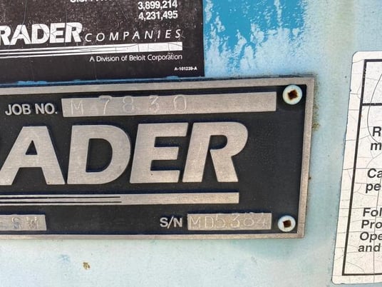 Rader #20x20ESW, Rotary Airlock, 5 HP Baldor Motor, TXT4B Dodge Gearbox - Image 3