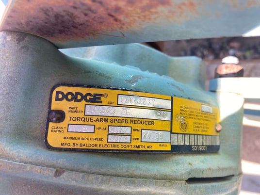 Rader #20x20ESW, Rotary Airlock, 5 HP Baldor Motor, TXT4B Dodge Gearbox - Image 6