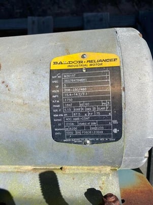 Rader #20x20ESW, Rotary Airlock, 5 HP Baldor Motor, TXT4B Dodge Gearbox - Image 9