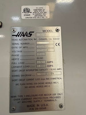 Haas #TM-1P, vertical machining center, 2012 - Image 10