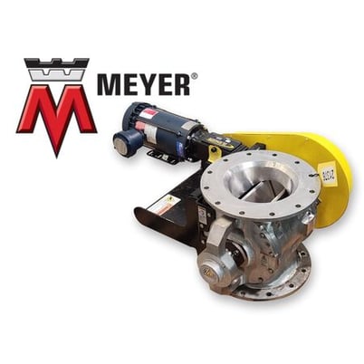 10" x 10" Wm. width Meyer & Sons #HDX10X10, Rotary Airlock Valve, Stainless Steel, 1.5 HP, 21 RPM (2 - Image 1