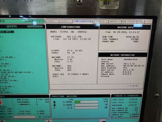 Haas #ST-20SS, CNC Lathe, 31.7" swing, 21" machining length, 10" turning diameter, 8" chuck, 30 HP, 5000 RPM - Image 3