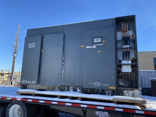 125 psi, Atlas Copco #ZR500VSD, Oil-Free Rotary Screw Air Compressor Package, 666 HP @ 2180 RPM Siemens - Image 2