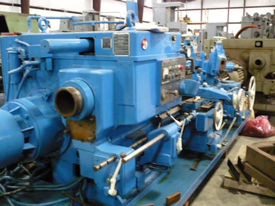 No. 3A Warner & Swasey, M3500, square head, saddle type turret lathe, 23-1/2" swing o/bed ways, 40" center - Image 1