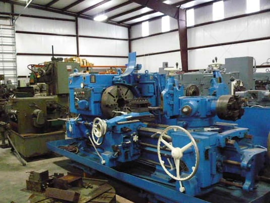 No. 3A Warner & Swasey, M3500, square head, saddle type turret lathe, 23-1/2" swing o/bed ways, 40" center - Image 3