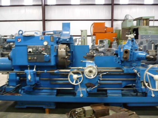 No. 3A Warner & Swasey, M3500, square head, saddle type turret lathe, 23-1/2" swing o/bed ways, 40" center - Image 6
