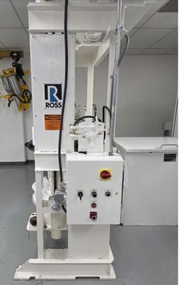 40 gallon Charles Ross #HDM-40, double planetary mixer with Ross elevated discharge press model EDS-40 - Image 5