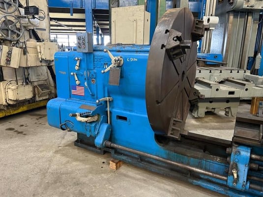 36"/62" x 84"/144" LeBlond, sliding gap bed lathe, 23.5" swing over cross slide, 30 HP, thread dial, 1955 - Image 2