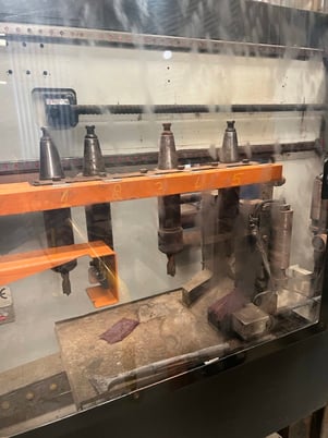 Ficep #602-DFRC, beam drill line, robot coping, 10 HP, 2500 RPM, 6 tool, 40' in & out feed, 2010 - Image 5