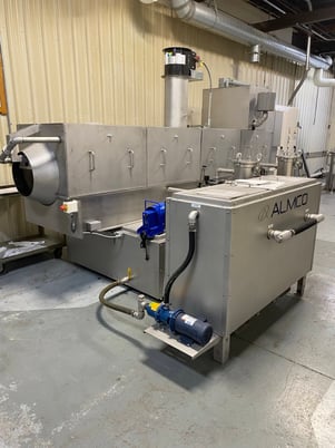 Almco #24-156WRB-E, Drum Conveyor Washer, 24" diameter drum, 1/8" perforations, AB PLC, 2025 - Image 2