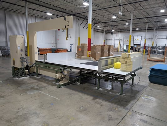 174" x 54" Albrecht Baumer #IS/M, Vertical Bandsaw, 34' 9" x 1/2" x 0.020" blade, refurbished 2024, 1997 - Image 1