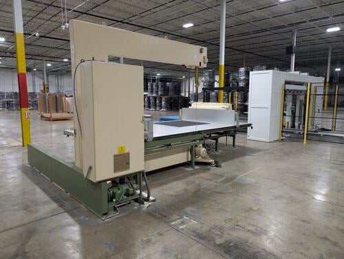 174" x 54" Albrecht Baumer #IS/M, Vertical Bandsaw, 34' 9" x 1/2" x 0.020" blade, refurbished 2024, 1997 - Image 2