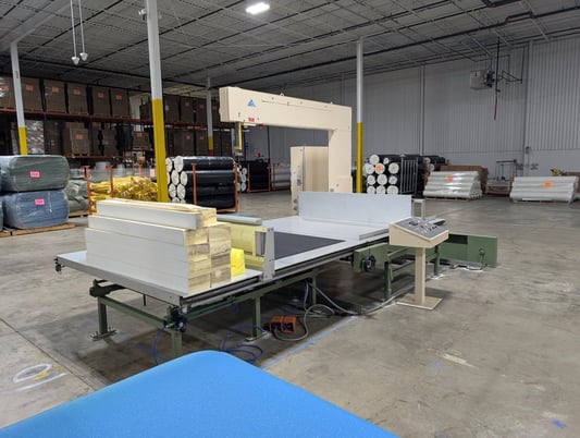 174" x 54" Albrecht Baumer #IS/M, Vertical Bandsaw, 34' 9" x 1/2" x 0.020" blade, refurbished 2024, 1997 - Image 4