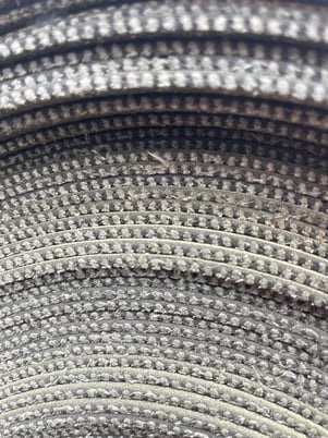 50.5" wide x 135' long Conveyor Belt, Rough Top 2 Ply - Image 8