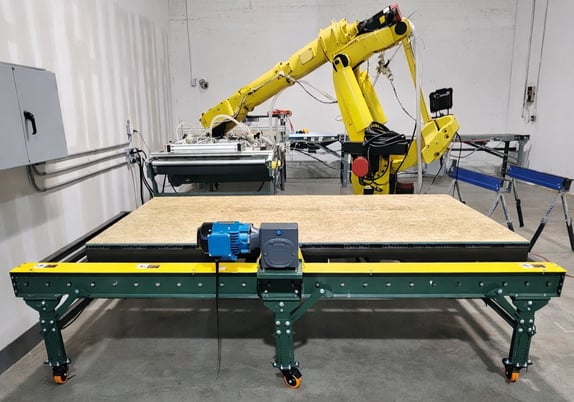 50.5" wide x 135' long Conveyor Belt, Rough Top 2 Ply - Image 9