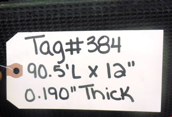 50.5" wide x 135' long Conveyor Belt, Rough Top 2 Ply - Image 10